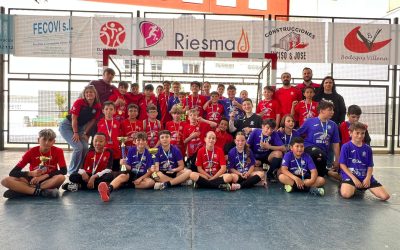 Última jornada de fútbol sala alevín con el tercer y cuarto puesto y la gran final
