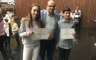 Gema Barrachina y Adrián Requena, alumnos de nuestro centro, matrículas de honor de Primaria en la provincia de Alicante